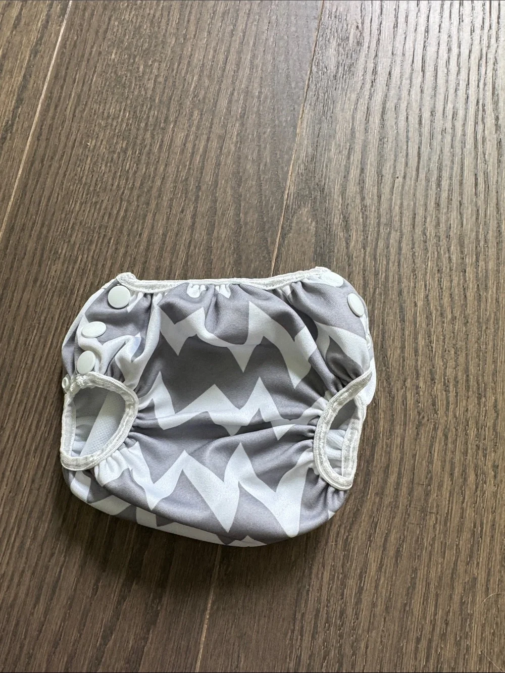 Bumkins Gray Chevron Swim Diaper